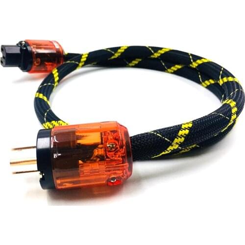 HI-End audio High Quality OFC Copper Audiophile Hifi Power Cord Cable Hifi US AC Mains Power Cable