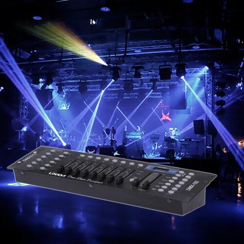 DJ Disco Light Controller 192 Channels DMX512 Controller Console for Stage Party Lights Disco New Year Equipment