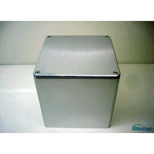 IWISTAO 1 pc Transformer Cover 110X110X116 Brushed Whole Aluminum Output Transformer Covers for Tube Amp HIFI Audio DIY