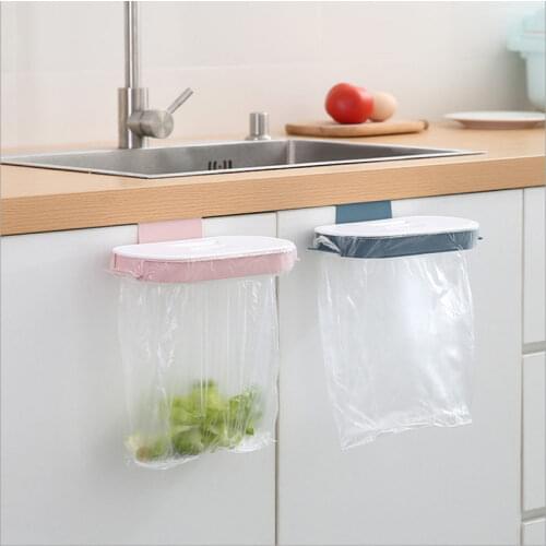 Kitchen Trash Bag Storage Rack Garbage Bag Holder Cupboard Kitchen Bathroom Hanging Holders Cabinet Kitchen Cleaning Accessories