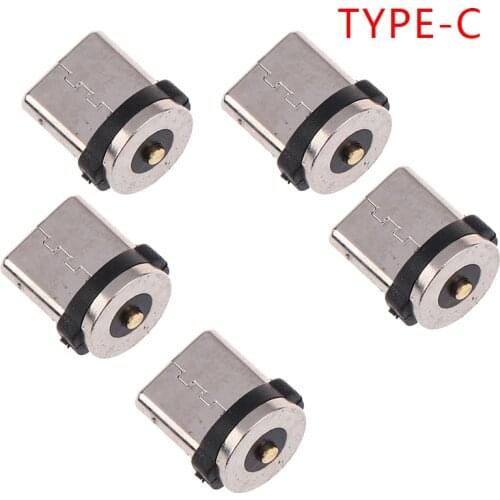 5 Pcs Mobile Phone Charger Magnetic Cable Adapter Data Cable Head Charging Type-C/ Android