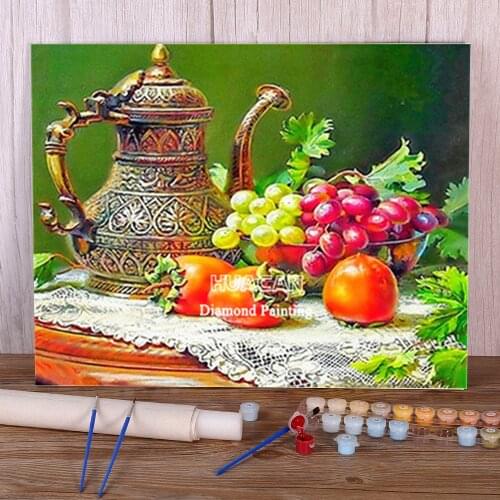 Fruit Grape Coloring By Numbers Painting Complete Kit Oil Paints 50*70 Oil Painting Home Decor For Children Art