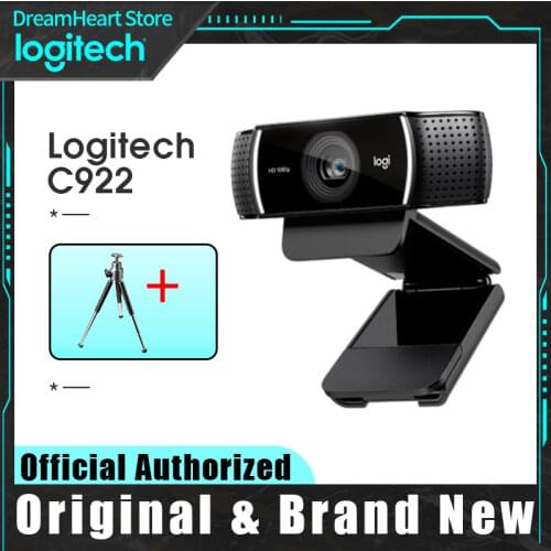 Logitech C922 Pro Simple Package Full HD 1080p Live Streaming Anchor Video Camera Beauty Desktop Computer Webcam Para Pc Camera