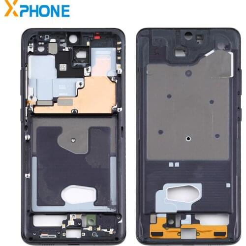 Middle Frame Bezel Plate with Side Keys for Samsung Galaxy S20 Ultra Replacement Accessories for Mobile Phone LCD Middle Frame