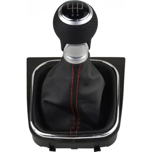 5 Speed Manual Gear Shift Knob Handle Head Car Stick Lever Shifter For V-W Volkswagen Golf 5/6 MK5/6 Scirocco(2009) Octavia