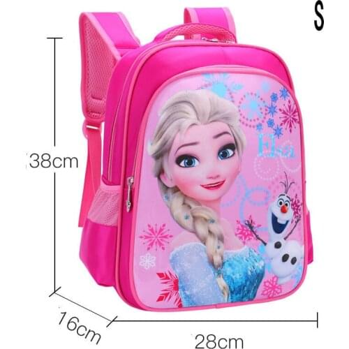 Hot Sale Cartoon Girl Schoolbag Baby Sofia Elsa Princess Children Primary student School bag Bagpack kindergarten Kids Backpacks