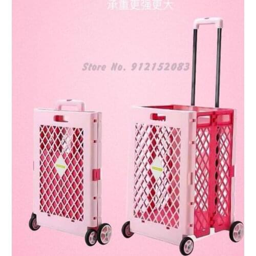 Trolley Cart, Foldable Grocery Shopping Box, Shopping Cart, Light Trolley, Shopping Artifact, Portable Trolley, Shopping Cart