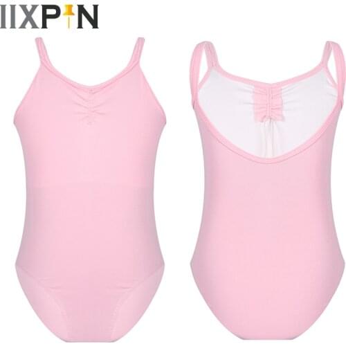 Kids Girls Ballet Leotards Cotton Sleeveless Camisole Gymnastics Leotard Jumpsuit Ballet Dance Leotard Dance Training Clothing