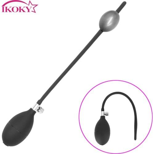 IKOKY Male Urethral Catheter Sex Toys For Men Gay Inflatable Silicone Men Masturbation Dilators Urethral Sound Penis Plug