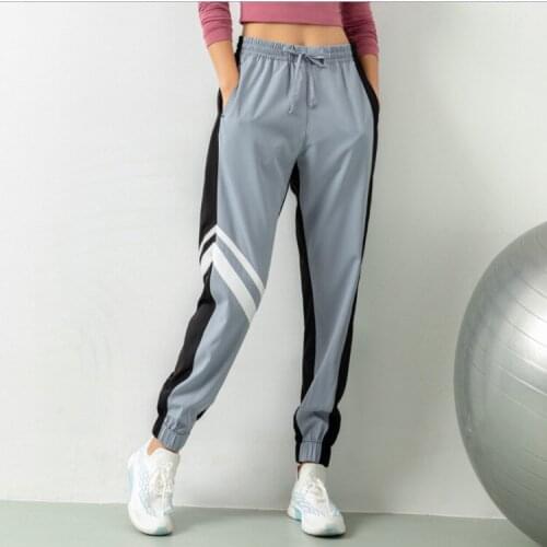 Womens Track Pants Loose-fit Harem Pants Running Fitness Pants Autumn Quick-drying Thin Two-color Yoga Trousers