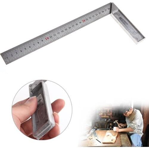 Portable 1Pc 30cm Stainless Steel Right Measuring Angle Square Ruler New