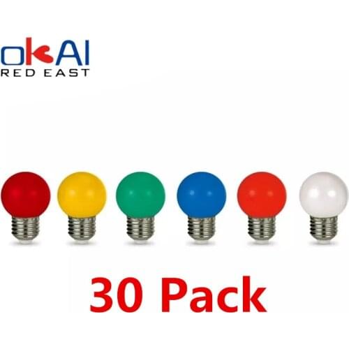 10/20/30pcs E27 3W 220V LED Bulb Lamp Colorful Lampada Holiday RGB Led Light Bulbs Christmas Decoration for Home