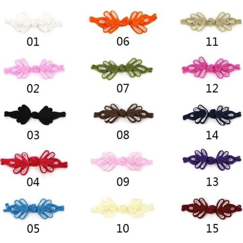 10 Pairs Chinese Handmade Cheongsam Buttons Sewing Knot Fastener DIY Handcraft Clothing Accessories