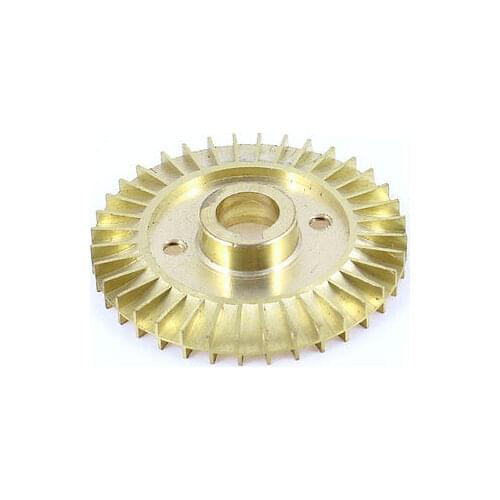 FREE SHIPPING 12mm Thickness 60/66/70/76/78/80/85/90mm OD 36 Teeth Brass Water Pump Impeller Copper Tone Double Side With Groove