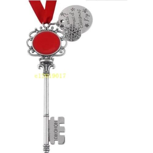 200pcs/lot New design fashion high quality stylish christmas ornament pendant santa magic key