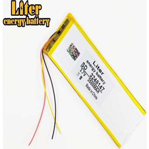 3 line new polymer batteries 3248147 3500mAh 3.7V thium battery Irbis tx18