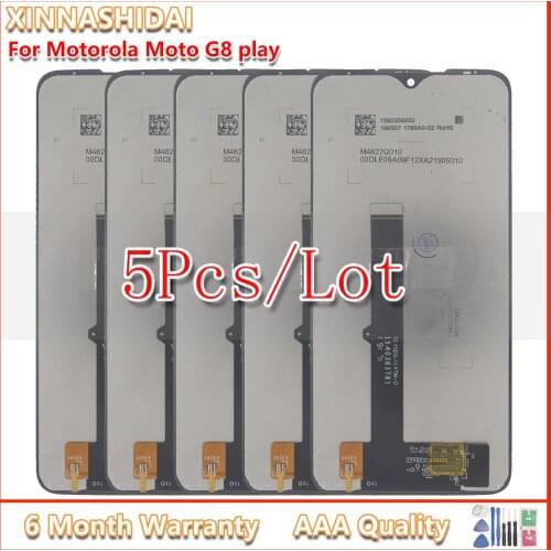 5 Pcs 6.2" LCD Display For Motorola Moto G8 Play XT2015 XT2015-2 LCD Display Touch Screen Assembly Replacement
