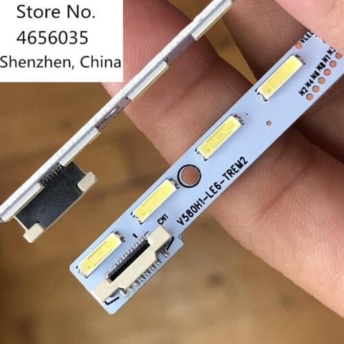 1pcs 100%NEW good quality FOR Skyworth 58E690U LCD TV backlight bar V580H1-LE6-TREM2 Screen V580HJ1-LE6 IS 1piece=64LED 721MM