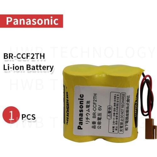Brand New BR-CCF2TH Battery with w/2P plug 6V 5000mah PLC FANUC Lithium Batteries bateria for Panasonic free drop shipping