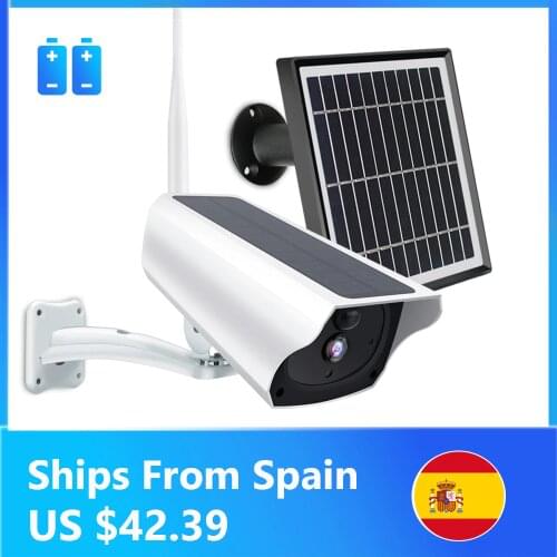 1080P Solar IP Camera 2MP Wireless Wi-fi Battery Security Surveillance Waterproof Outdoor Camera Two Way Audio Video Recorder