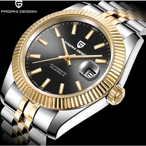 Pagani Design Mens Automatic Mechanical Watch Top Brand Stainless Steel Waterproof Mens Sports Watch Luxury Relogio Masculino