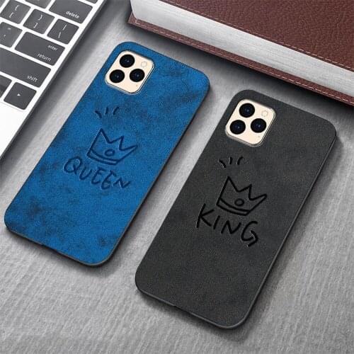Fabric Cloth Hard PC Case For iPhone 12 Pro Max 11 Pro 6 6S 7 8 Plus SE 2020 XR X XS Max 12 Mini 11 Case Shockproof Back Cover