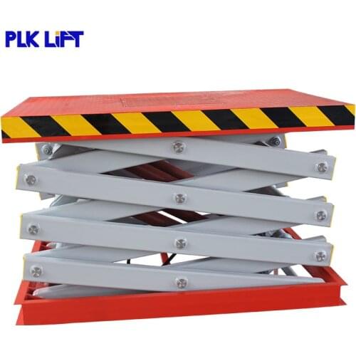 Four Scissor Electric Stationary Cargo Lift Table