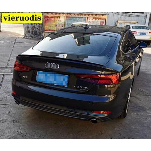 For Audi A5 2017 2018 2019 2020 Car Rear Trunk Spoiler High Quality ABS Material Primer Color Car Tail Wing Decoration