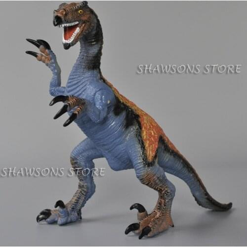 Prehistoric Jurassic Animal Model Toy 10" Therizinosaurus Dinosaur Soft Rubber Figure Miniature Replica