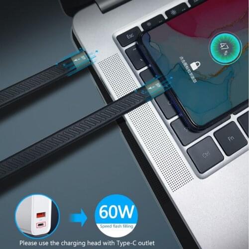 PD 60W Thunderbolt 3 cable Certified 40Gbps Type C to C USB Fast USB C for macbook Pro Quick Charge Data Cable with Emark HCCY