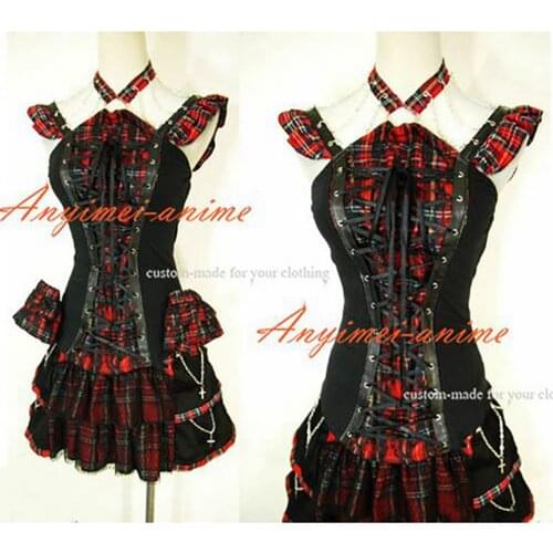 Gothic Lolita Punk Fashion Outfit Dress Cosplay Costume Tailor-made[CK1018]