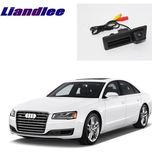 LiandLee Car Trunk Handle Rear View Reversing Parking Camera For Audi A8 A8L D4 4H 2010~2017