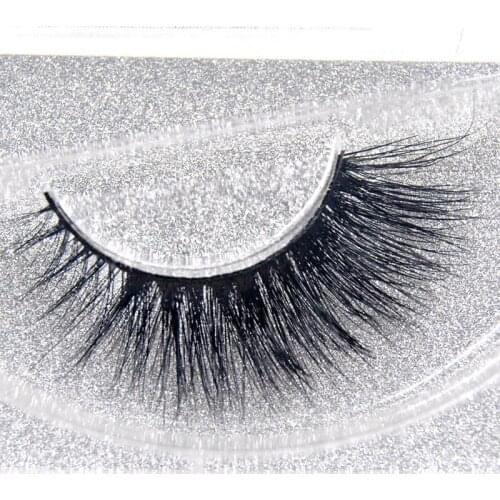 1pc natural False Eyelashes 3D Mink Lashes Luxury Hand Made Mink Eyelash High Volume Cruelty Free Mink Eyelashes Upper Lash A19