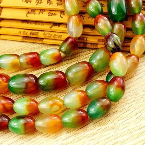 Peacock agate bucket beads waist beads handicraft accessories Star Moon accessories DIY accessories loose beads