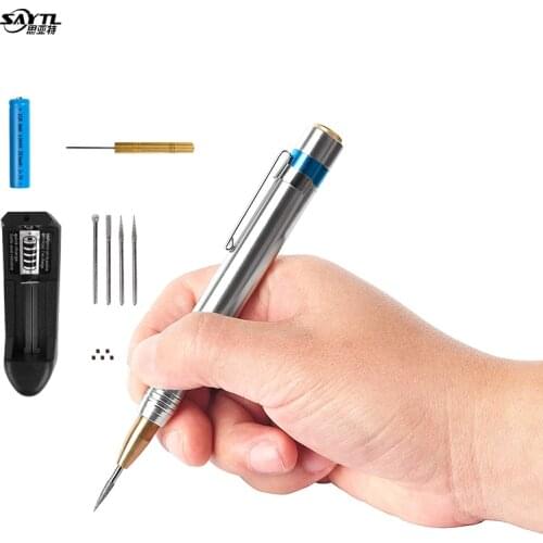 Rechargeable Mini Engraving Pen 60W 33000rpm Electric Grinder Sander Polisher DIY Engraver Carve Tool Power Tool Accessories
