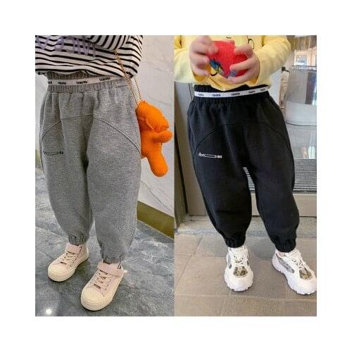 Baby Girl Casual Pants 2020 Autumn Childrens Thin Sport Pants Kids Boys Joggings Toddler Bottoming Trousers 2 3 4 5 6 7 Years