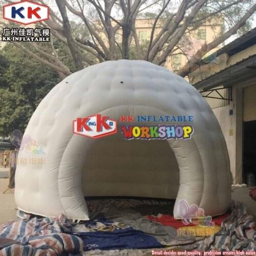 Factory sale OEM PVC tarpaulin bubble inflatable igloo tent for golf ball shape
