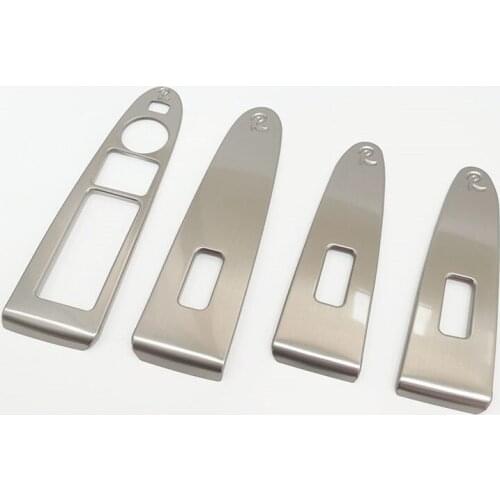 Silver Blue Car Interior Window Control Panel Sticker Cover Moulding Trim for Kia Sportage R 2011 2012 2013 2014 2015 2016 2017