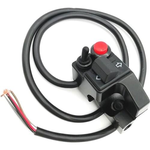 Universal 7/8'' Aluminum Motorcycle Push Button Headlight Horn Winker Turn Signal Switch