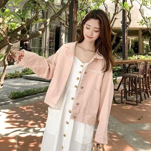 In 2021 the new the spring and autumn period and the han edition easy retro cowboy short coat female students