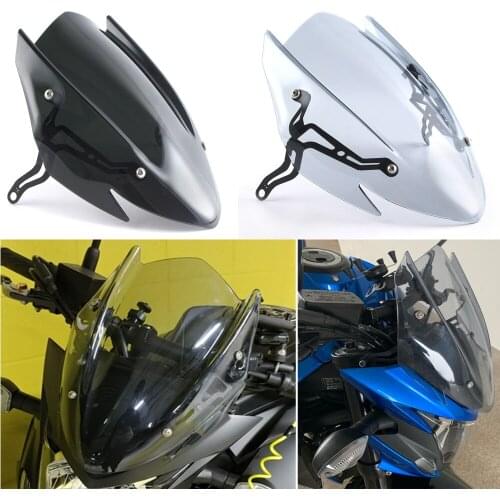 Windscreen Windshield Shield Screen with Bracket For Suzuki GSX-S750 GSXS750 GSXS 750 2017-2019 Motorcycle Accessories