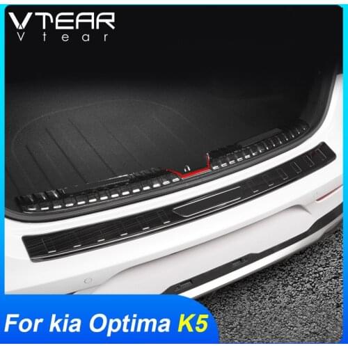 Vtear For KIA Optima K5 DL3 Rear bumper protection Trim Car exterior trunk frame Cover decoration interior styling accessories