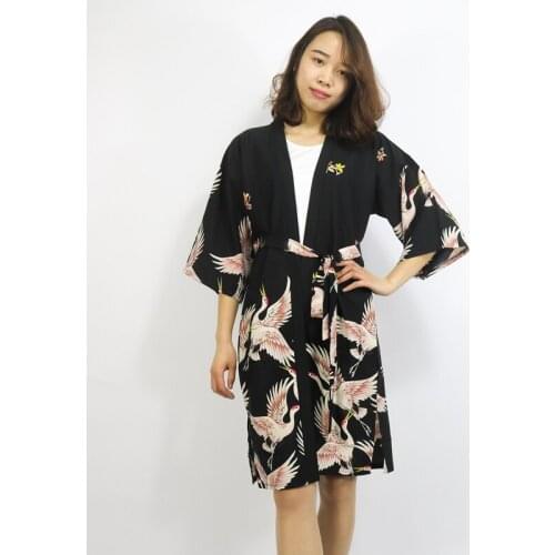 Japanese kimono yukata kimono cardigan fashion blouse women 2019 long cardigan haori obi traditional kimonos dress DZ001