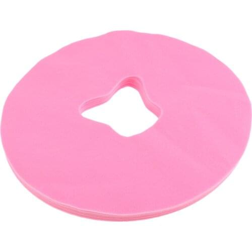 100pcs Pink Disposable Massage Spa Face Rest Space Sheets Headrest Pillow Cradle Covers