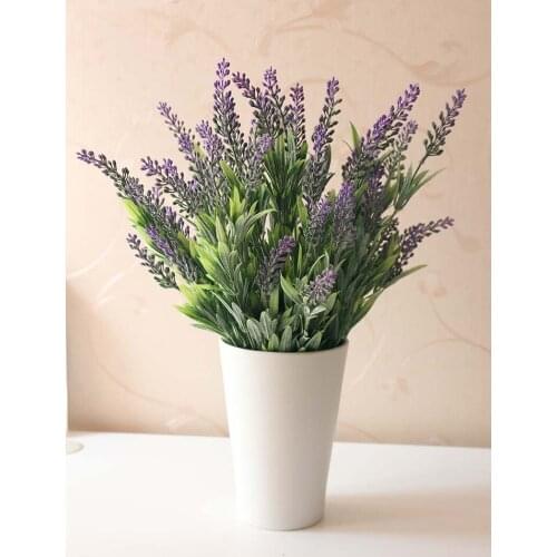 5Pieces/Lot Artificial Lavender Flower Hand DIY Bridal Bouquet Flowers Wedding Supplies Home Table Decorative Flowers