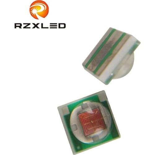 50PCS/Lot 1W 3W 3535 Red 600NM 620nm 660NM 2V Plant Grow LED Emitter Light for indoor garden plant Grow Aquarium