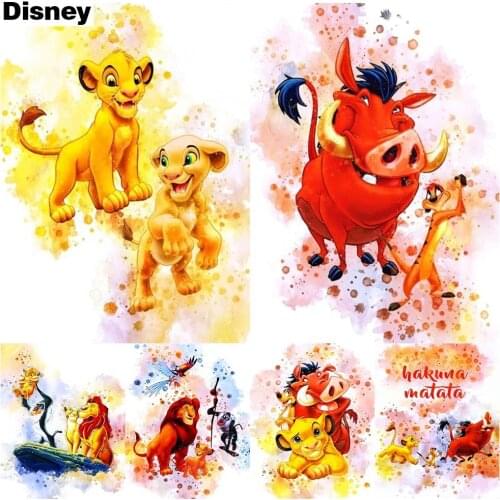 Disney 5D DIY Diamond Painting Lion King Movie Cartoon Simba Diamond Embroidery Mosaic Set Living Room Wall Decoration