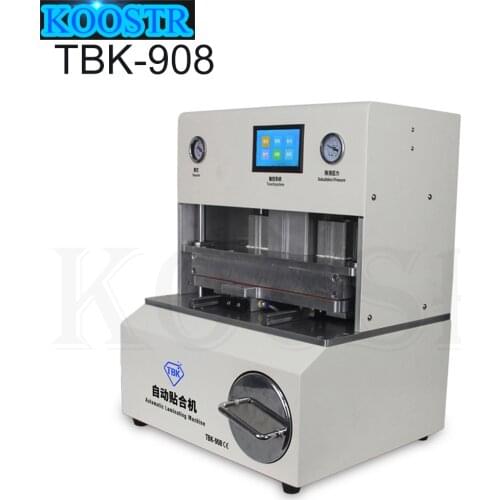TBK 908 Automatic Bubble Removal Curved Screen OCA LCD Vacuum Laminating Machine Airbag Laminating Machine Curved Touch Screen