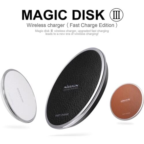 Nillkin Magic Disk III Fast Charge Edition Wireless Charger For iPhone X samsung S8 S7 8plus QI Wireless Charging Digital Device