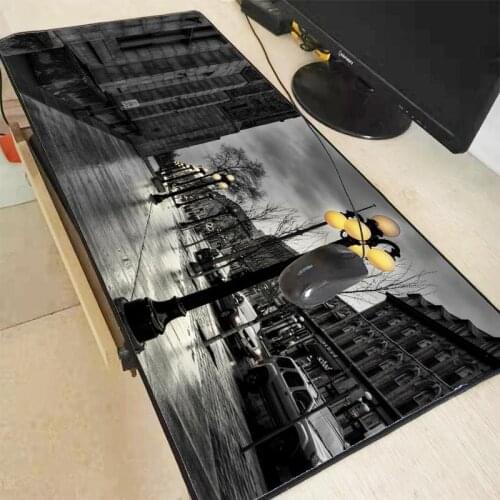 XGZ City Large Locking Edge Mouse Pad 30X60/90X40CM Thicken Mouse Mat Laptop Computer Gaming Mousepad Popular Gamer Play Mats XL